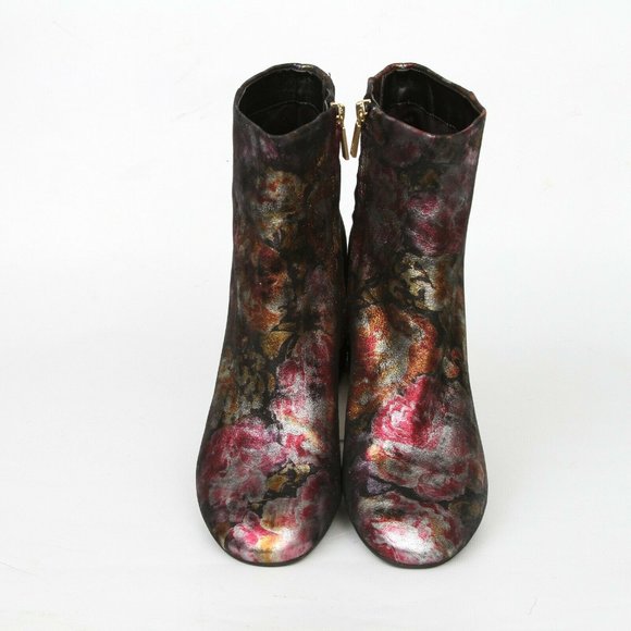 Kenneth Cole Reeve Floral High Heel Ankle Boot 11M - Picture 7 of 12